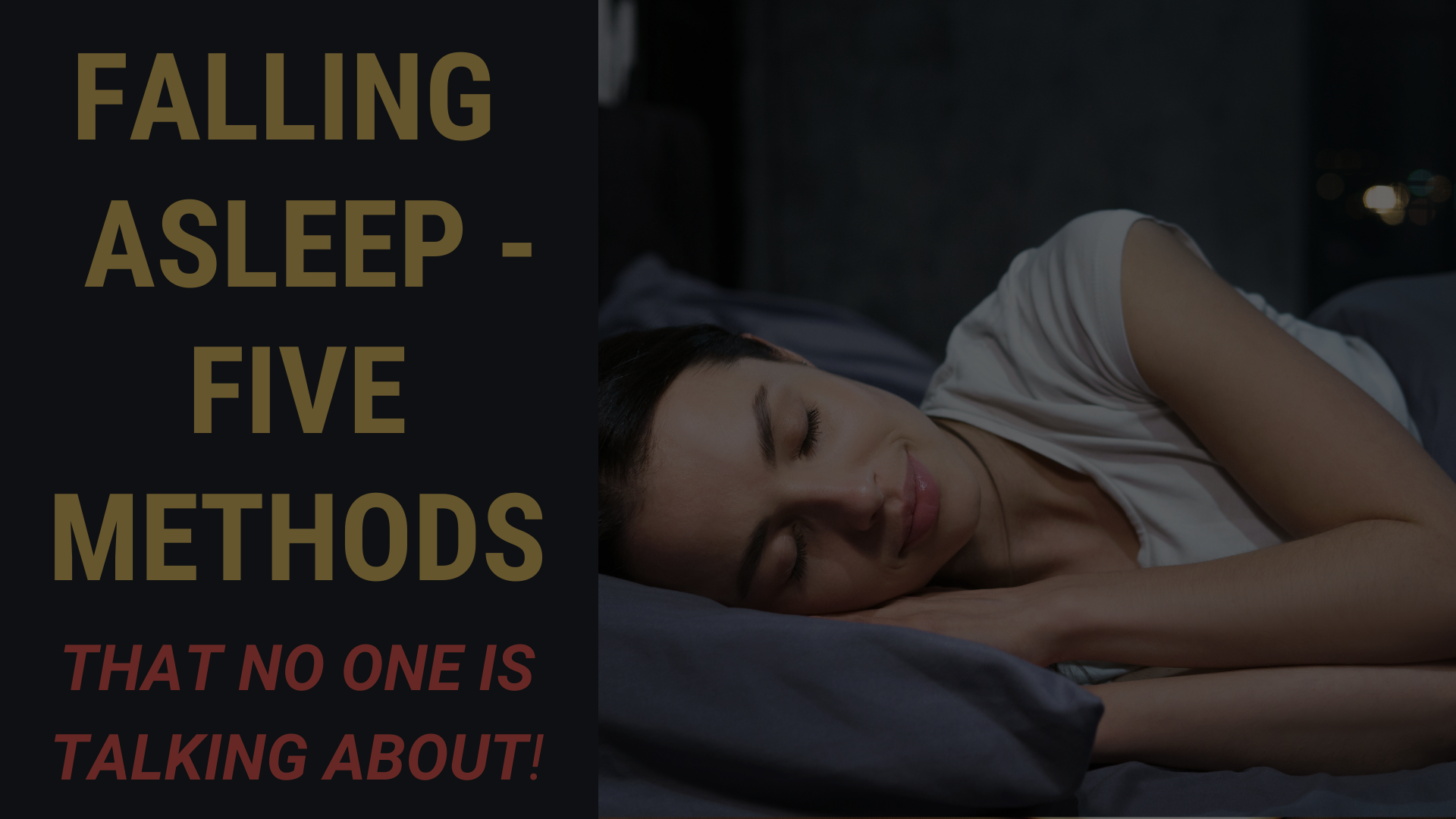 How To Fall Asleep - 5 Methods No One Is Talking About